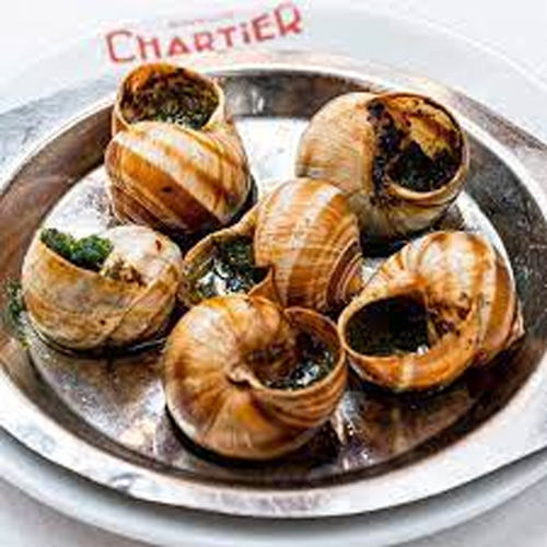 Snail dish at Bouillon Chartier